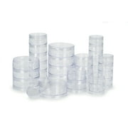 Value Pack - Bead Caddy Box - Clear - Round - 6 stacks