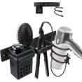 thumbnail image 1 of Soporte para secador de pelo, soporte para secador de pelo negro montado en la pared, Organizador de herramientas para el cabello para el baño, secador de pelo, alisador, dormitori, 1 of 5