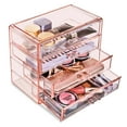thumbnail image 7 of Sorbus Acrylic Cosmetics Makeup and Jewelry Storage Case Display– 4 Large Drawers Space- Saving, Stylish Acrylic Bathroom Case Great for Lipstick, Nail Polish, Brushes, Jewelry and More (Purple), 7 of 7