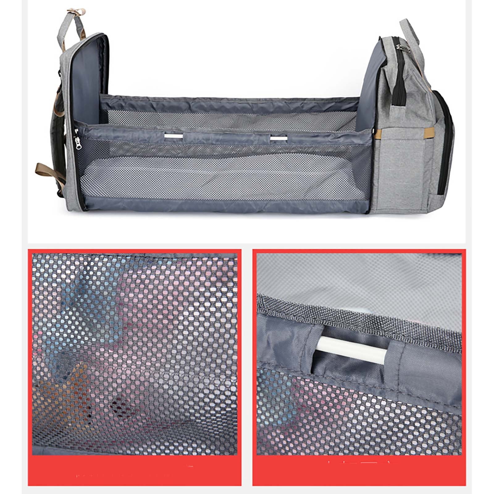 Baby Diaper Bag Backpack,Diaper Bag Backpack with Changing Station,Large Baby Diaper Bag,Multifunctional Travel Diaper Waterproof Backpack for Baby,With Portable Diaper Pad