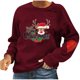 thumbnail image 1 of Sudaderas Navideñas Con Cuello Redondo Para Mujer Camisetas de Manga Larga Recreativas Con Estampado Navideño Odeerbi ODB202080, 1 of 5