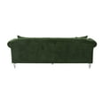 thumbnail image 3 of Elegance Contemporary Sofa in Green Velvet with Acrylic Legs, 3 of 5