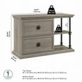 thumbnail image 4 of Coliseum Lateral File Cabinet with Shelves in Driftwood Gray - Engineered Wood, 4 of 6