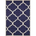 thumbnail image 1 of Unique Loom Trellis Lattice Design Rug 8' x 11' Rectangle Navy Blue/Beige, 1 of 2