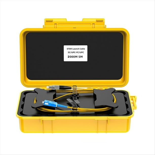 Eliminador de Zona Muerta OTDR, Caja de Cable de Lanzamiento, Anillos de Fibra, Caja de Cable de Lanzamiento OTDR de Fibra Óptica de 2 Km SC/UPC-FC/UPC