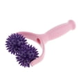 thumbnail image 1 of Spiky Deep Tissue Hand Held Reflexology Acupuntura Dolor Muscular ador Herramienta de de Rodillos para Piernas Trasero - Rosa + púrpura Yinane Bola masajeadora profesional, 1 of 7