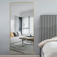 thumbnail image 2 of 71"x32" Gold Modern Full Length Mirror, 2 of 9