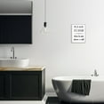 thumbnail image 2 of Please Flush Not Show and Tell Funny Bathroom Inspirational Graphic Art Framed Art Print Wall Art, 2 of 8