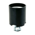 thumbnail image 2 of National Artcraft Black Standard Edison (E26) Phenolic Lamp Socket with Threaded Bottom Bracket (Pkg/2), 2 of 4