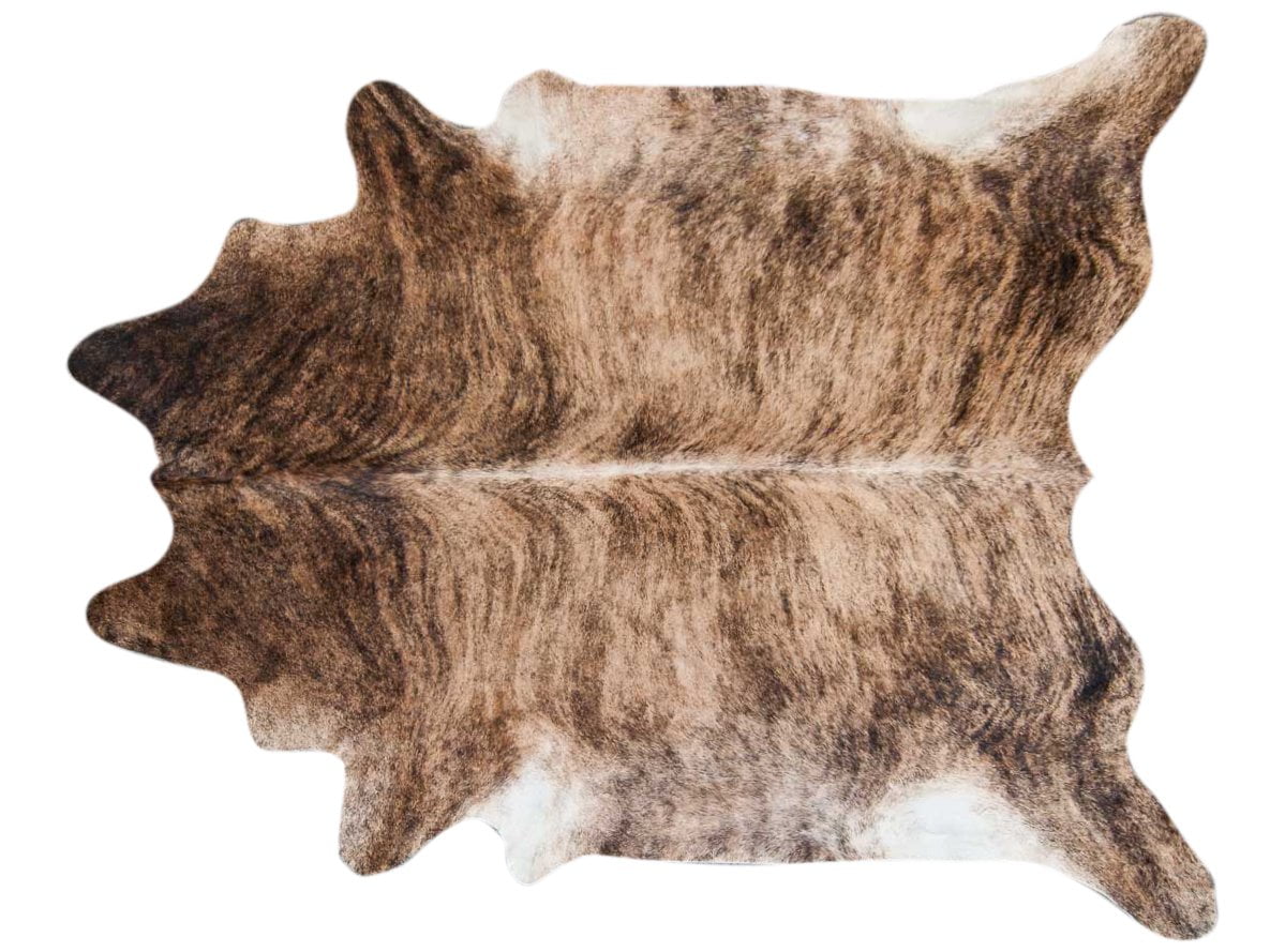 New Brazilian Cowhide Rug Leather TRICOLOR REDISH 6'x6' Cow Hide Cow Leather 