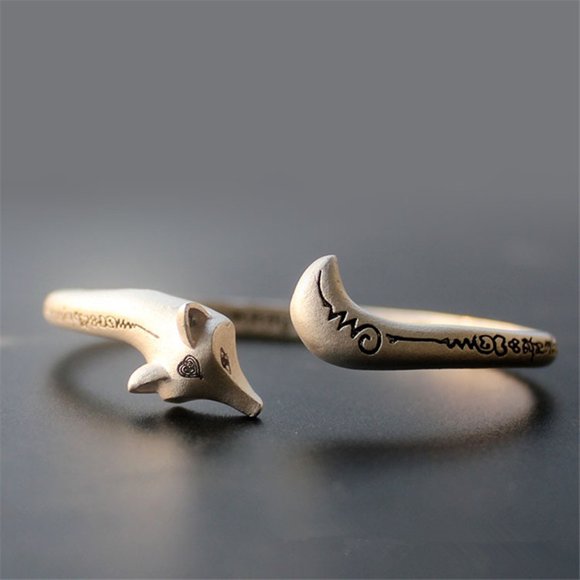 YUANXIN Fox Bracelet Woman Bracelet Simple Fresh Fox Bracelet Students Ladies Elegant Bracelet Silver Personality Bracelet Valentine's Day Present