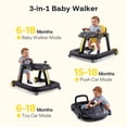thumbnail image 6 of HARPPA Baby Walker for Babies 6-18 Months, Foldable Activity Push Walker, Black, 6 of 8