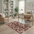 thumbnail image 2 of ODIKA Pink Leopard Cheetah Print Striped Tiger Inspired Zebra Table for Home Office, Gaming Room, Under Desk, Non-Slip Chair-Friendly, 2 of 7