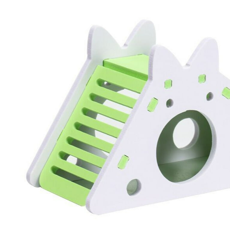 SPRING PARK Hamster Slider House Hideout Hideaway Exercise Toys for Rat,Dwarf Hamster Mouse Small Animal Kingdom,Durable Odorless Non-Toxic Wooden SPRING PARK Hamster Slider House Hideout Hideaway Exercise Toys for Rat,Dwarf Hamster Mouse Small Animal Kingdom,Durable Odorless Non-Toxic Wooden