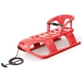 thumbnail image 1 of ArcticThrill Snow Sled for Kids - SnowCruise Sledge - Toboggan with Pull Rope, Backrest and Safety Belt; Outdoor Plastic Winter Sleigh for Toddlers & Kids, 1 of 9