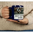 thumbnail image 2 of Printtoo PersonalizedPhotoCollage CoffeeMugBest Sister Ever Custom Picture Ceramic CupDishwasher & Microwave Safe- 11 Oz -Blue, 2 of 6