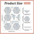 thumbnail image 2 of 24Pcs Honeycomb Bee Window Clings Rainbow Glass Sticker Static Decal Sun Catcher Reusable Non Adhesive Alert Sticker Film to Save Bird from Window Strike DIY, 2 of 6