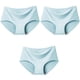 thumbnail image 1 of Bragas de seda de hielo sin costuras para mujer, ropa interior cómoda de talla grande, M-XXL de cintura media, múltiples opciones de Color, lencería, 3 uds./Set, 1 of 4
