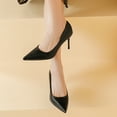 thumbnail image 5 of Wensltd Womens Elegant Heel Shoes for Evening Party Work Fashion Pointed High Heels Black, 5 of 9