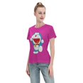 thumbnail image 4 of T-Shirt Basique à Manches Courtes pour Femmes Doraemon, 4 of 6