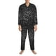 thumbnail image 3 of Fotbe Black And White Dotted Pijama de Hombre con Estampado de Manga Larga, Conjunto de 2 Piezas, Ropa de Dormir Suave y Cómoda con Bolsillos-Medium, 3 of 7