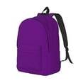 thumbnail image 2 of Balery Purple Vintage Canvas Backpack for Men and Women - Large Capacity, Durable Travel Laptop Bag for School, Work, Hiking, and Outdoor Activities, 2 of 7