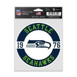 Wraft Fanatics 9416638038 3.75 x 5 in. Seattle Seahawks Decal - Patch Fan