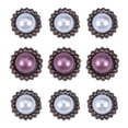 thumbnail image 1 of 20PC Paper Fasteners Vintage Round Pearl DIY Metal Brads Crafts Split for Album Scrapbook Decoration Accessorise (Random Color), 1 of 5