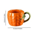 thumbnail image 3 of Gecau Cute Pumpkin Mug For Thanksgiving Handmade Ceramic Mug Office Water Cup Originality Coffee Cup Holiday Gift Mug 320-380ml, 3 of 6