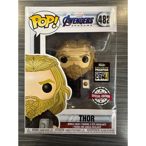 Collectible Funko POP! Marvel: Avengers Endgame - Thor (Special Edition)(2019 Phantom Lima Comic Con)(Damaged Box) #482