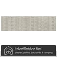 thumbnail image 4 of Well Woven 3' x 10' Light Gray Outdoor Rug, 4 of 8