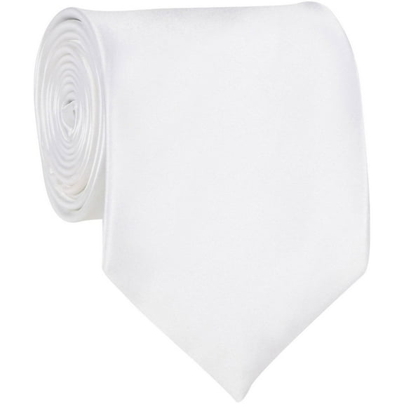 ADF-4 - Mens - White - Solid Necktie