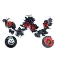 thumbnail image 2 of YYV Halloween Pumpkin Rattan Decor with Maple Leaves, Fall Harvest Garland for Thanksgiving, Rustic Autumn Hanging Ornament, 2 of 6