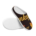 thumbnail image 3 of KLL Happy Thanksgiving 1 Pattern Adult Unisex Cozy Slippers,Fuzzy Slip-on Slippers TPR Sole Slippers Comfort Plush Home Footwear for Indoor & Outdoor-8, 3 of 7