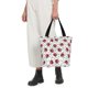 thumbnail image 5 of Balery Red Ladybugs On Black Dotted Bolsa de Hombro con Diseño, Bolsa Grande y Duradera, Bolsa Versátil para Compras, 5 of 6