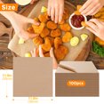 thumbnail image 2 of GeeRic Unbleached Waxed Deli Paper Sheets 12 * 12 Inch, 100 Pcs Food Basket Liners for Sandwiches, Burgers, Grease Proof Liners Deli Wrap Wax Paper Sheets, 2 of 8