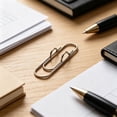 thumbnail image 4 of ZZkhGO Multi-Purpose Metal Pen Clip, Notebook Pen Stand Office Stationery Accessory, Portable Paperclip Multi Functional Pen Buckle for Desk Organizer, Silver, 4 of 6