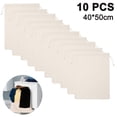 thumbnail image 1 of 10 pcs Non-Woven Color Shoe Bag with Drawstring Beam Mouth Design for travel/carrying, 1 of 5