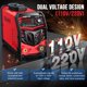 thumbnail image 3 of Soldadora de electrodo Eioehtl 250 A de doble voltaje 110 V/220 V con LED, 3 of 8
