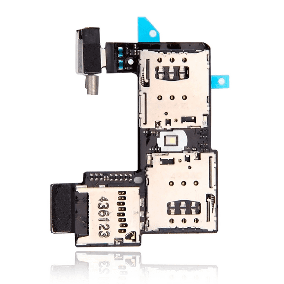 Replacement Sim Card Reader Flex With Board Compatible For Motorola Moto G2 (XT1068 / 2014) (Dual Sim)