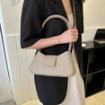 thumbnail image 5 of PU primavera nuevo color sólido bolso de la axila textura de la moda casual hombro crossbody bagkhaki, 5 of 5