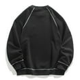 thumbnail image 3 of Plus Size Sweatshirts for Men with Pocket M-5X Long Sleeve Crewneck Shirts Mens Casual Solid Color Pullover Raglan Loungewear Workout Sweatshirt Tops, 3 of 3
