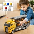 thumbnail image 3 of Juego de camiones de construcción de juguete con tapete de juego para niños de 3 a 8 años, 3 of 7