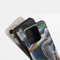 thumbnail image 4 of Great Blue Heron For All iPhone Series Protective Phone Case Realistic Nature Design Blue Grey Green, 4 of 7