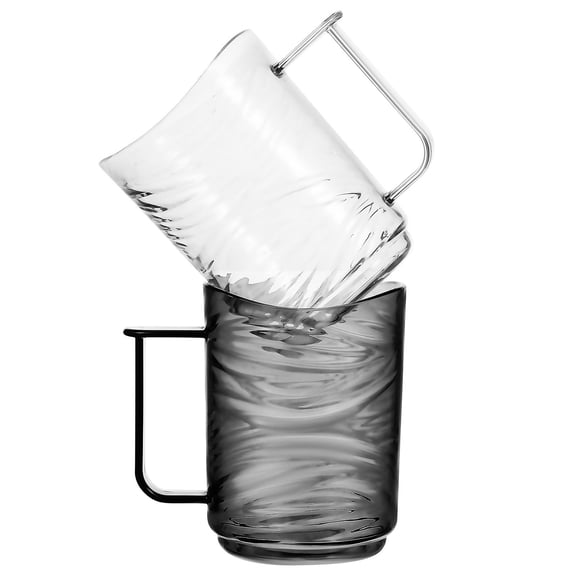 LOLIPPYY Durable Toothbrush Holder Set Multi Color Clear Body for Home and Travel 2Pcs