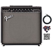 Fender Champion II 50-Watt Guitar Combo Amplifier Bundle with Instrument Cable, Picks, and Austin Bazaar Instructional Video