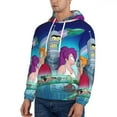 thumbnail image 4 of Futurama Trendy Cartoon Men'S Fleece Hooded Hoodie, hoodies for women men with pockets,Fall Fashion 2025 Pullover Sweaters Winter Clothes, 4 of 9