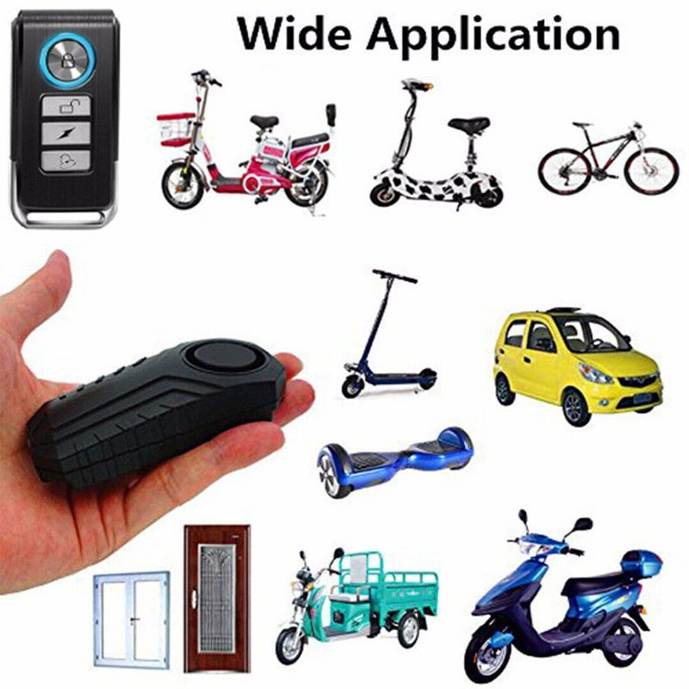 113dB Wireless Alarm Motorcycle Bike Alarm Remote Control Siren Wireless