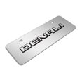 thumbnail image 3 of GMC Denali 3D Nameplate 12" x 4.25" European Look Chrome Half-Size Stainless Steel License Plate, 3 of 5