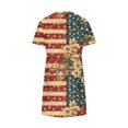 thumbnail image 5 of Cagogo Plus Size Red White and Blue 4th of July Patriotic Dresses for Women Under $10 Summer American Flag Petite Dresses Short Sleeve Trendy Outfits Formal Dresses, 5 of 6